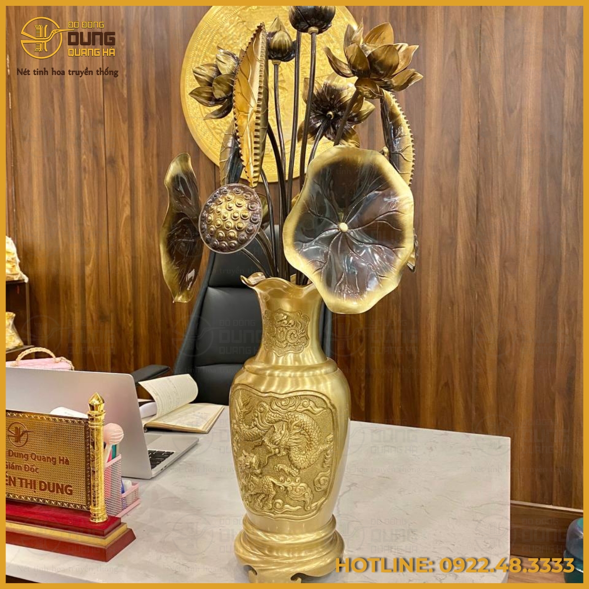 Hoa sen đồng làm màu giả cổ