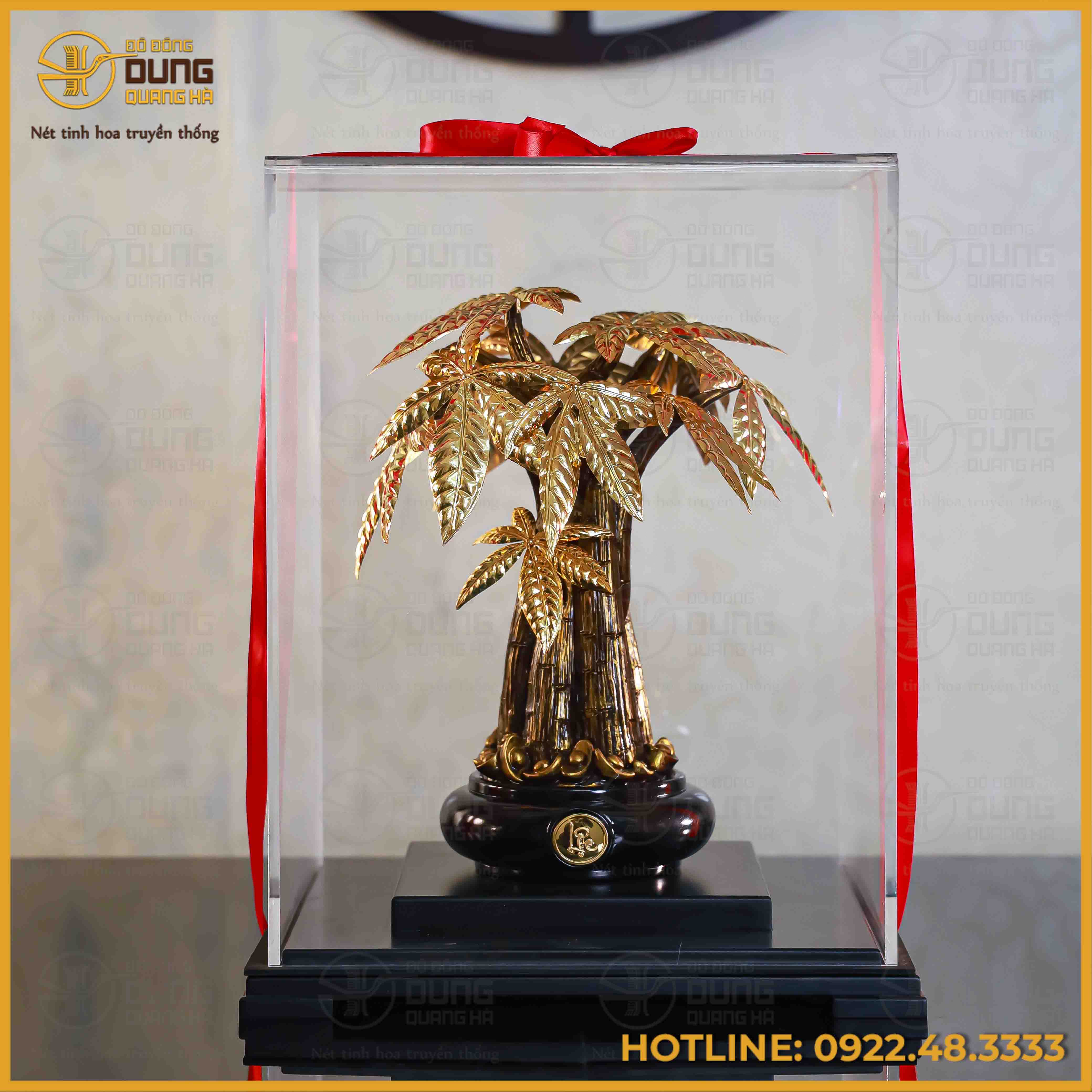 Cây kim tiền mạ vàng kích thước 37x27x27cm