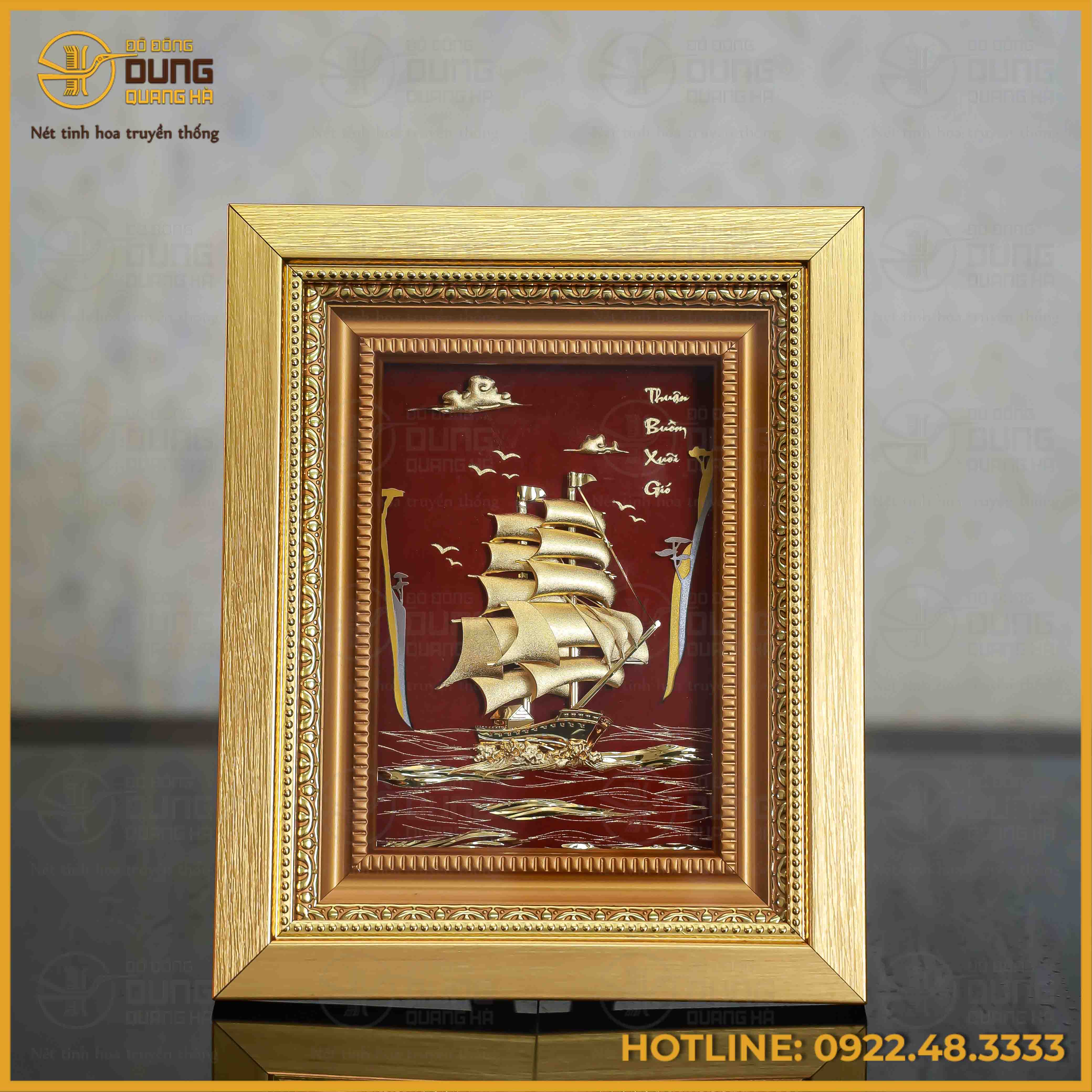 Tranh quà tặng thuận buồm xuôi gió kích thước 20x25cm