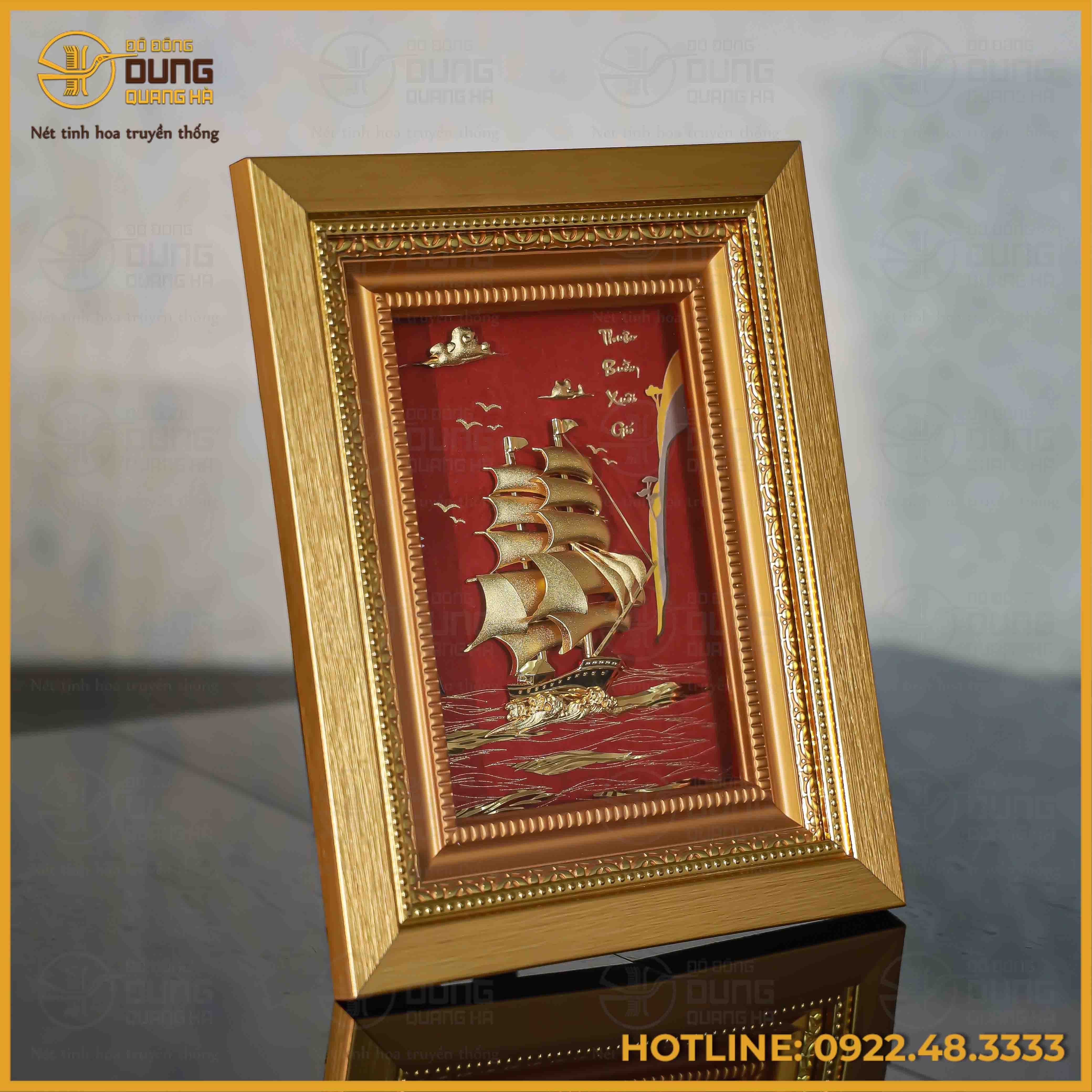 Tranh quà tặng thuận buồm xuôi gió kích thước 20x25cm