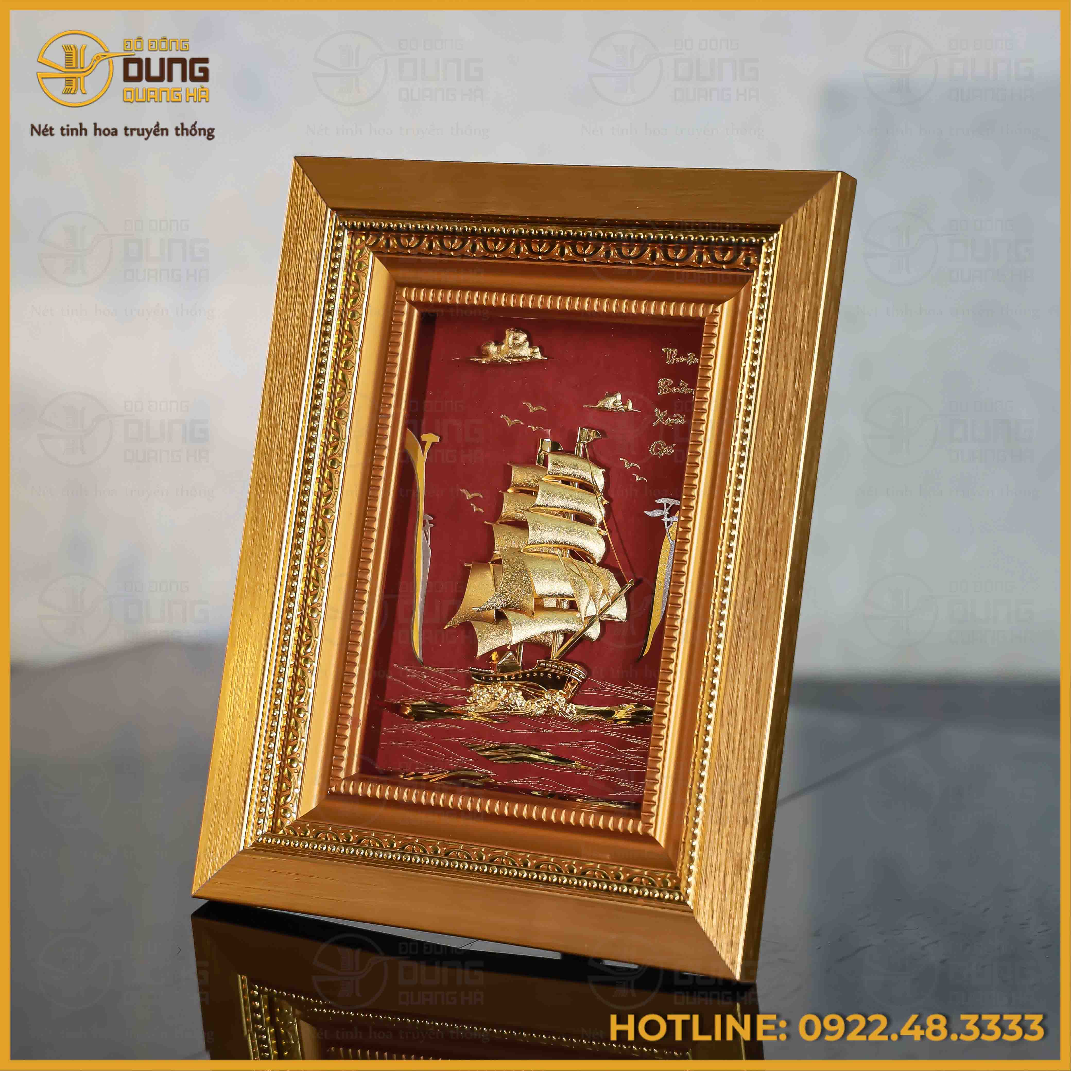 Tranh quà tặng thuận buồm xuôi gió kích thước 20x25cm