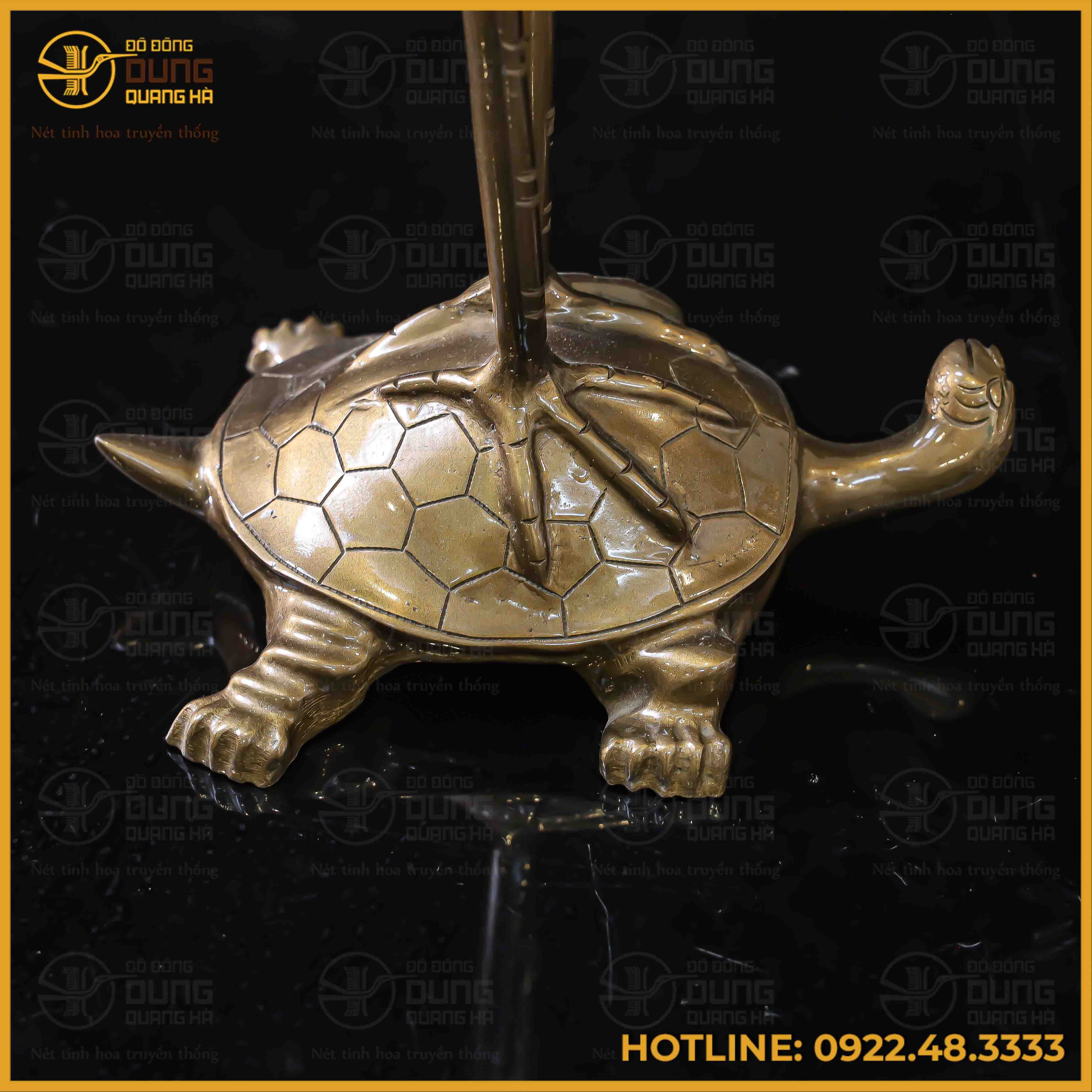 Đôi hạc đồng đỏ hun nâu cao 60cm