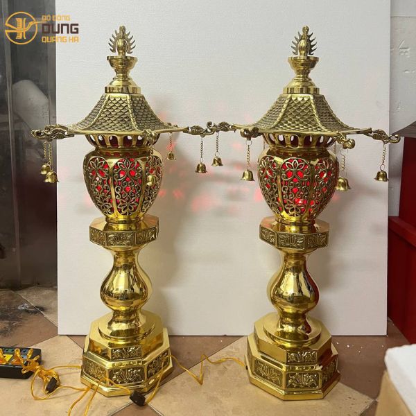 Bàn giao đèn thờ 90cm an vị tại Chùa Liên Trì - Bến Tre