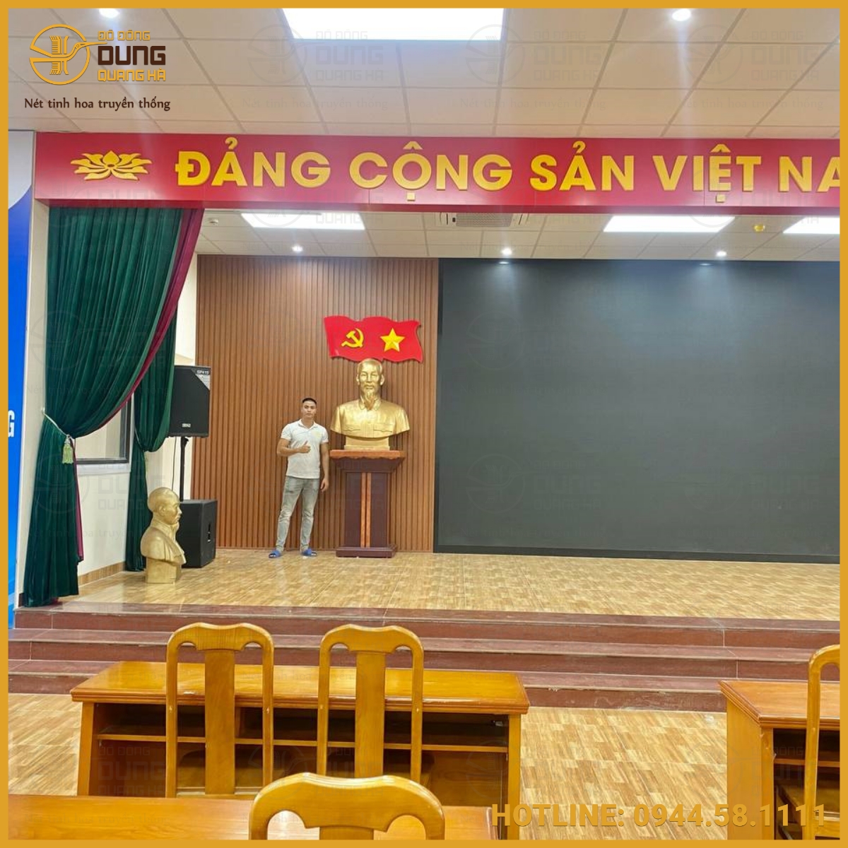 Bàn giao tượng Bác Hồ bằng đồng