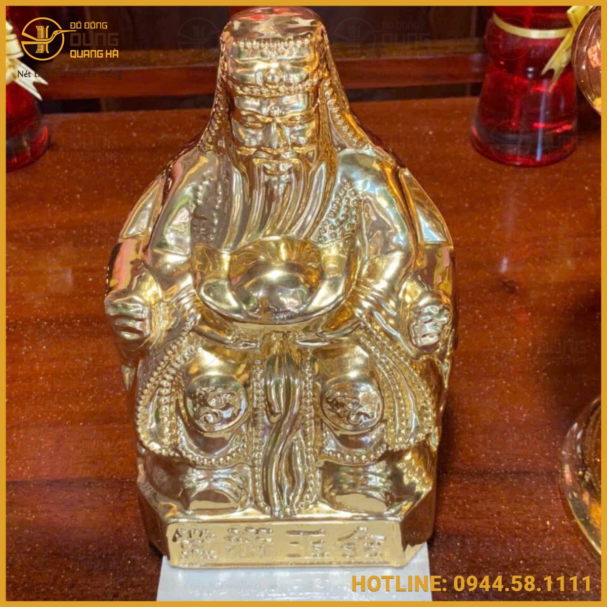 Hoàn thiện đơn hàng dịch vụ dát vàng tượng phật khách ở Tiểu Cần - Trà Vinh