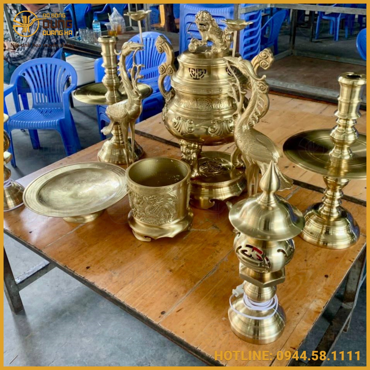 Độ bền vượt trội của bộ đồ thờ bằng đồng catut