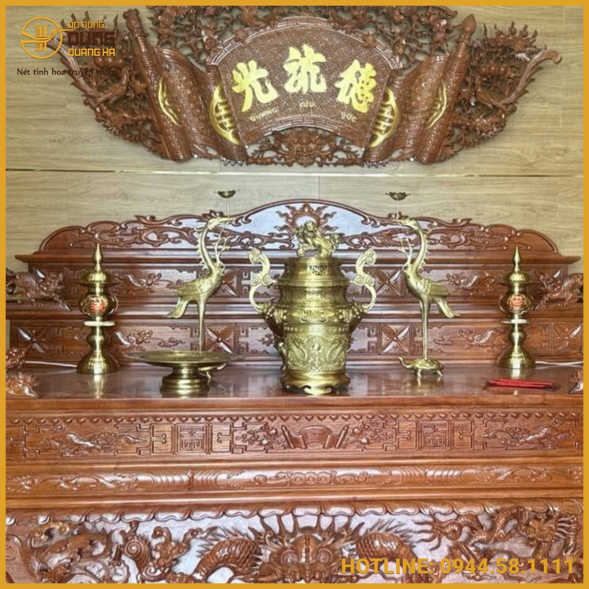 Hoàn thiện và bàn giao bộ đồ thờ catut 60cm cho khách hàng tại Bình Dương