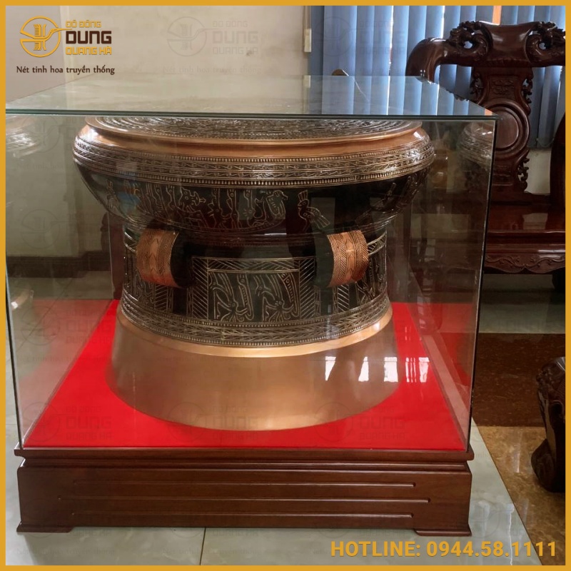 Bàn giao trống đồng đường kính 1m cho khách hàng tại Bình Phước