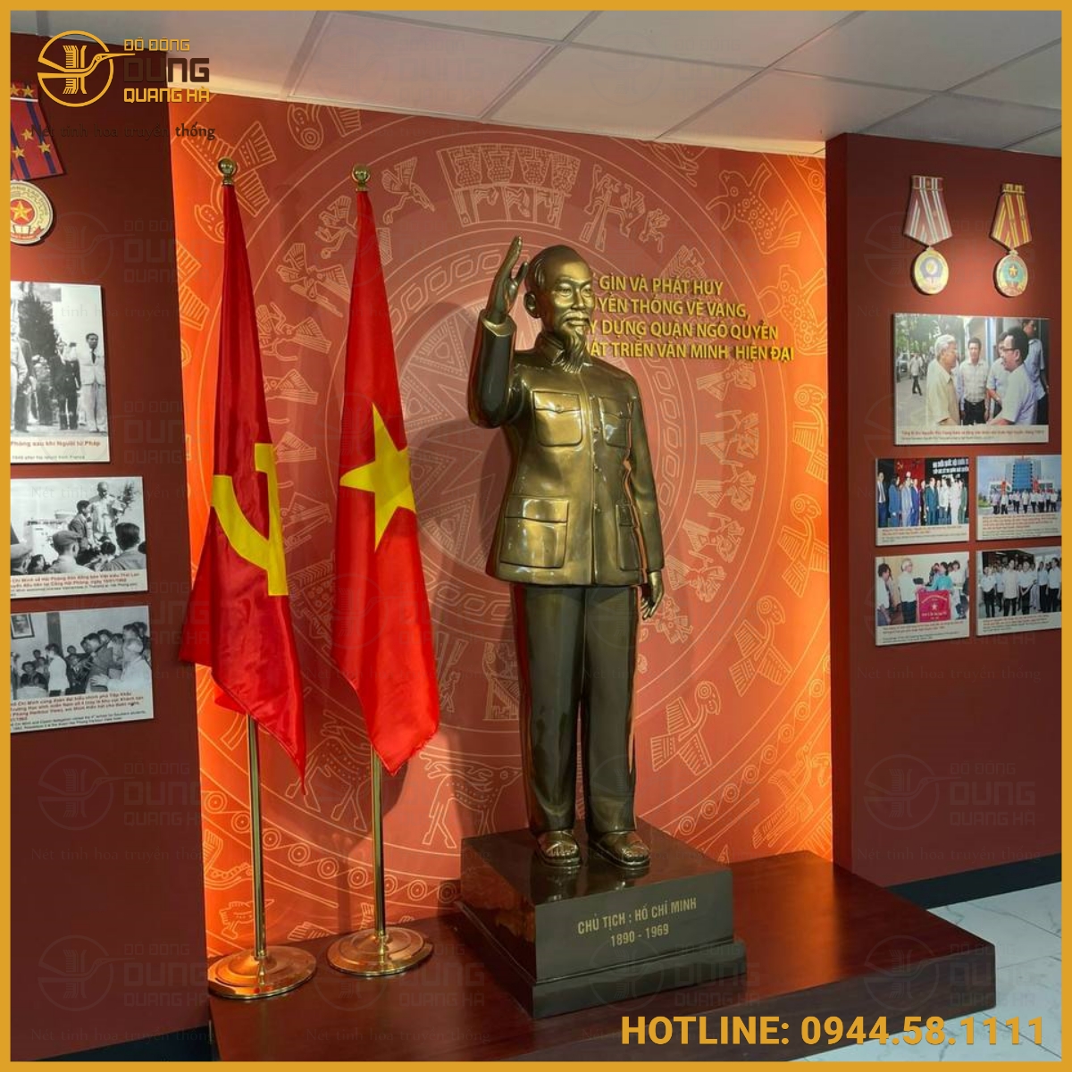 Tượng Bác Hồ bằng đồng