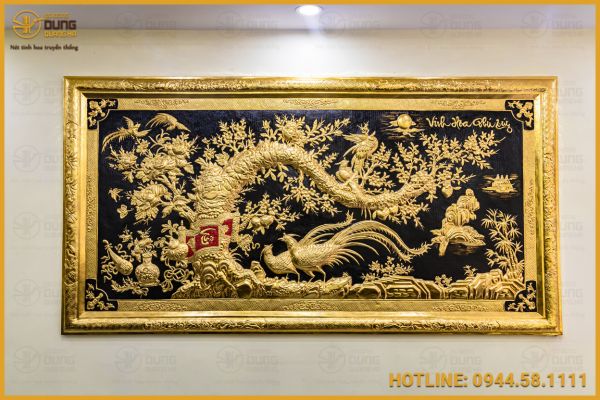 Tranh vinh hoa phú quý bằng đồng