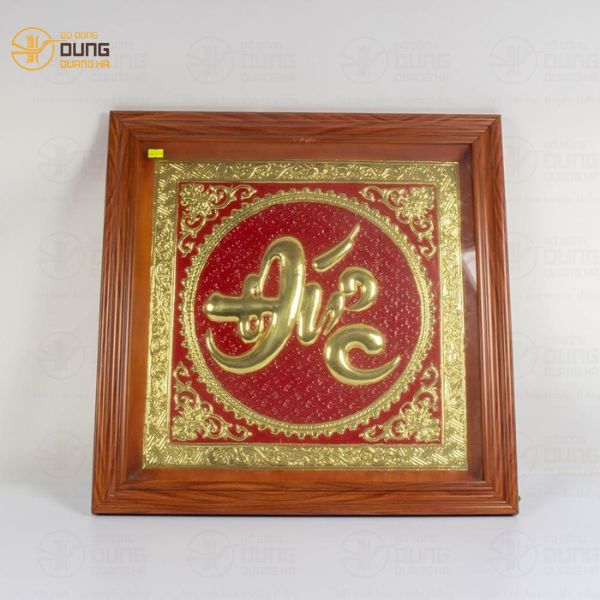 Bật Mí Ý Nghĩa Tranh Chữ Đức Bằng Đồng 