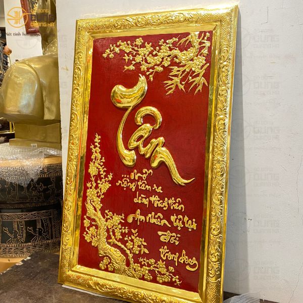 Tranh Đồng Chữ Tâm - Món Quà Tặng Ý Nghĩa 