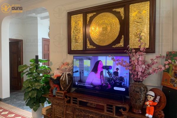 Giao Tranh mặt trống đồng 90x170cm cho khách tại Hà Nội