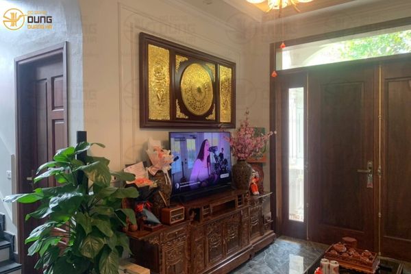 Giao Tranh mặt trống đồng 90x170cm cho khách tại Hà Nội