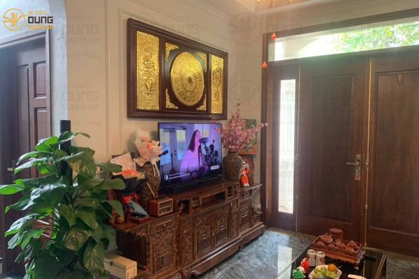 Giao Tranh mặt trống đồng 90x170cm cho khách tại Hà Nội