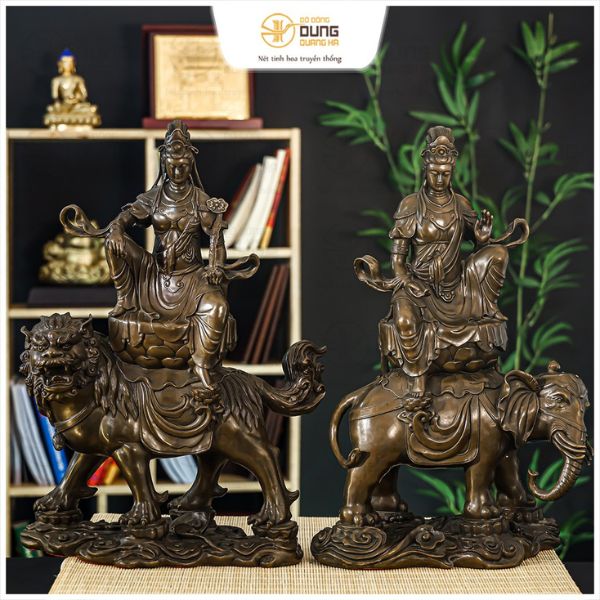 Khám Phá Tượng Bồ Tát Văn Thù và Phổ Hiền 