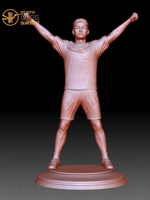 Quà trình đúc tượng chân dung nhỏ làm quà lưu niệm