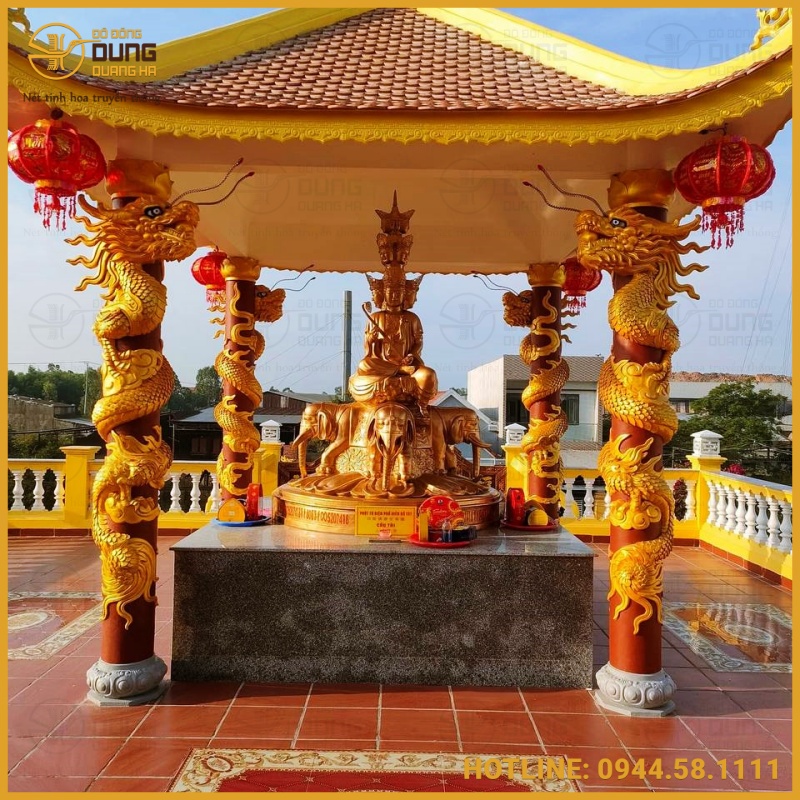 Hoàn thiện và lắp đặt tượng Phật Tứ Diện cao 2m8 tại Đà Nẵng