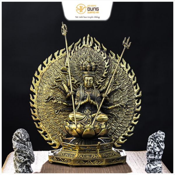 Bật Mí Quy Trình Đúc Tượng Thiên Thủ Thiên Nhãn 