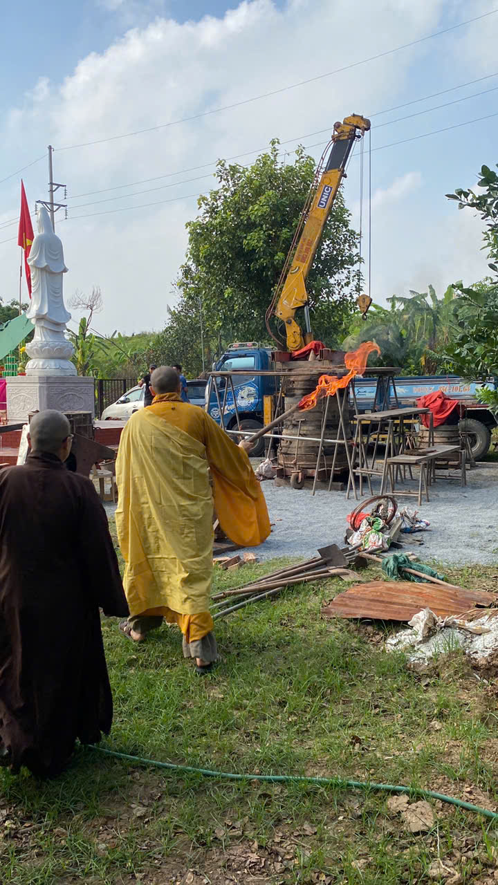 Lễ đúc chuông 500kg Chùa Linh Thông - Quốc Oai - Hà Nội