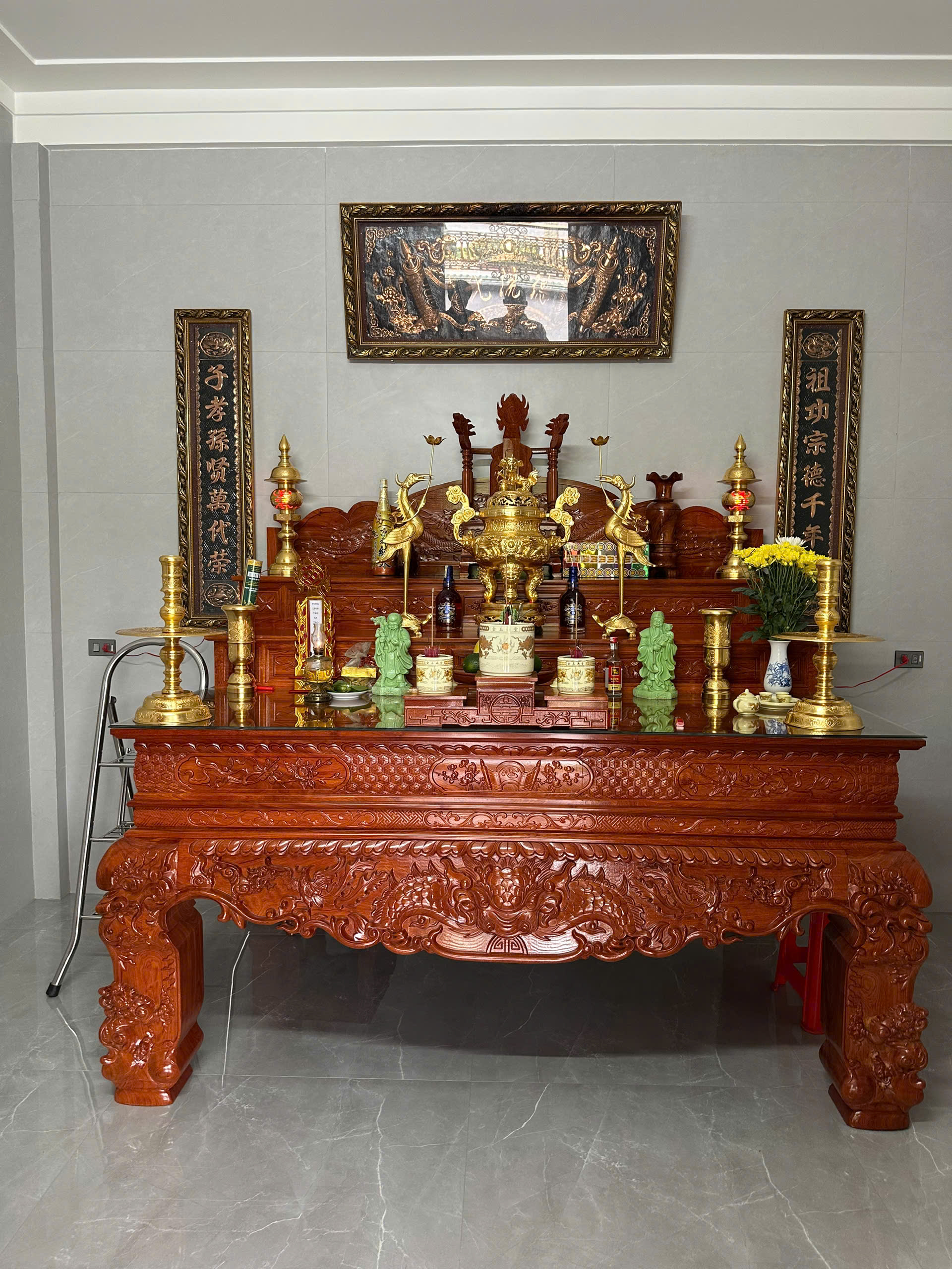 Ho&agrave;n Thiện Lắp Đặt Bộ Ngũ Sự Phụ Kiện D&aacute;t V&agrave;ng Tại H&agrave; Tĩnh