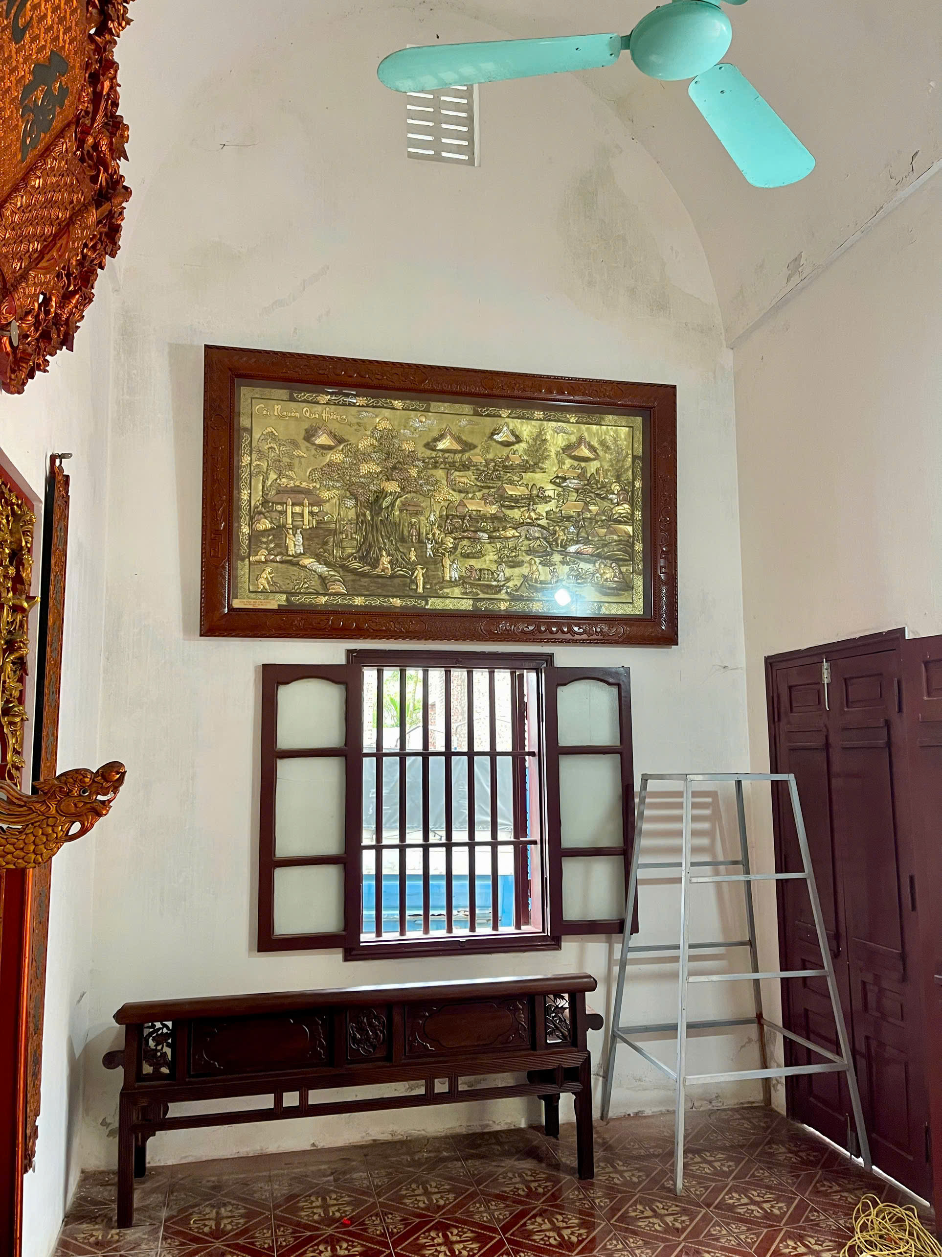 Dung Quang H&agrave; b&agrave;n giao tranh Cội Nguồn Qu&ecirc; Hương 2m35 x 1m35 cho kh&aacute;ch h&agrave;ng Hải Hậu, Ninh B&igrave;nh