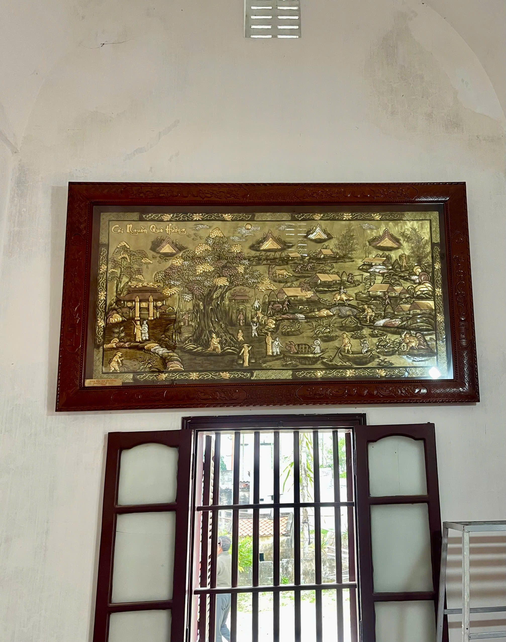 Dung Quang H&agrave; b&agrave;n giao tranh Cội Nguồn Qu&ecirc; Hương 2m35 x 1m35 cho kh&aacute;ch h&agrave;ng Hải Hậu, Ninh B&igrave;nh