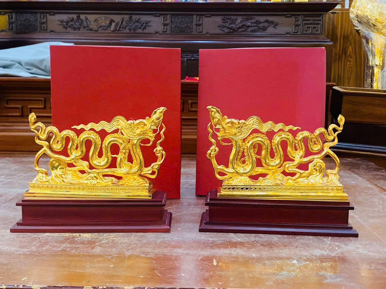Tượng Rồng thời L&yacute; 22x14cm ho&agrave;n thiện tinh xảo 