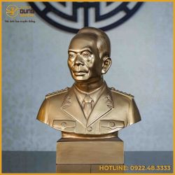 Tượng Bác Giáp bán thân đồng đỏ 40cm x 32cm x 14cm