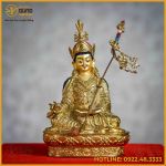 Tôn tượng Liên Hoa Sanh đồng đài loan 17cm x 10,5cm x 8cm