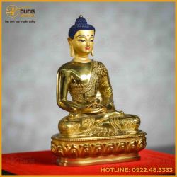 Tôn tượng Phật A Di Đà đồng Đài Loan 16cm