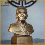 Tượng Bác Giáp bán thân đồng đỏ 40cm x 32cm x 14cm