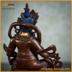 Tôn tượng Phật Hoàng Tài Bảo Thiên đồng vàng hun 21cm x 17cm x 11cm