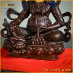 Tôn tượng Phật Hoàng Tài Bảo Thiên đồng vàng hun 21cm x 17cm x 11cm