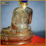 Tôn tượng Thích Ca đồng đài loan 17cm nặng 0,8kg