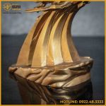 Tượng Thánh Gióng đồng vàng cao 33cm nặng3,5kg