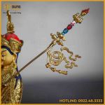 Tôn tượng Liên Hoa Sanh đồng đài loan 17cm x 10,5cm x 8cm
