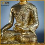 Tôn tượng Thích Ca đồng đài loan 17cm nặng 0,8kg