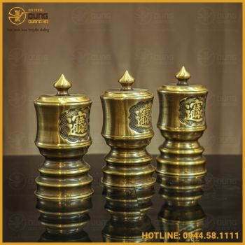 Đài thờ đồng vàng hai công nghệ đầy đủ kích thước
