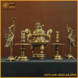 Bộ đỉnh đồng ngũ sự bằng đồng hai công nghệ