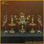 Bộ đỉnh đồng ngũ sự bằng đồng hai công nghệ