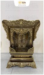 Khám thờ đẹp bằng đồng vàng làm màu giả cổ cao 68cm
