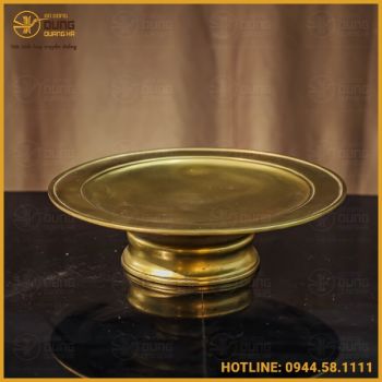 Mâm bồng đồng vàng catut đầy đủ kích thước
