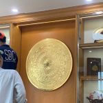 Hoàn thiện và lắp đặt mặt trống đường kính 90cm tại văn phòng Thành Uỷ - Quân 3 - TP Hồ Chí Minh
