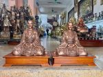 Hoàn thiện và bàn giao tượng Nguyễn Minh Không 42cm đồng đỏ tại Thạch Thất - Hà Nội
