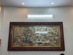 Hoàn thiện và lắp đặt tranh đồng quê kích thước 2m3 x 1m2 cho khách hàng tại Phát Diệm - Kim Sơn - Ninh Bình