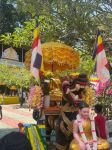 Hoàn thiện tượng phật Thích Ca cao 61cm đồng đỏ dát vàng 9999 cung tiến chùa người Khmer - Trà Vinh