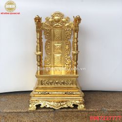Ngai thờ gia tiên bằng đồng vàng mạ vàng 24k