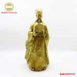 Tượng Khổng Minh bằng đồng vàng cao 50cm