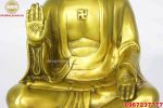 Tượng Đức Phật A Di Đà bằng đồng vàng cao 25cm